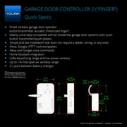 YoLink Smart Garage Door Solution Kit - Convert Any Garage Door to Smart in Seconds! Battery-Powered, No-Wires, No-Tools Super-Easy Installation. Works with Alexa & IFTTT