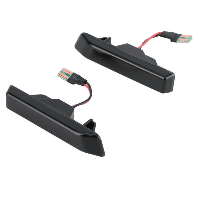 Luz LED de posición lateral, luz de señal de giro apta para Flash de acero Serie 3 E36 X5 E53, 2 uds. Jadeshay A