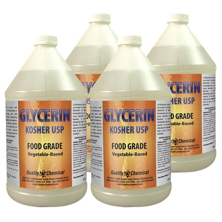 Vegetable Glycerin - All Natural, Kosher, USP Grade - 4 gallon (Best Vegetable Glycerin For Vaping)