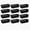 Black, variant on YEMNPIOS White 3 Pack Slim Plastic Storage Baskets, 10.25 x 3.25 x 2.5 Inch Narrow Stackable Drawer Organizer Trays for Desk, Cabinet, Garage