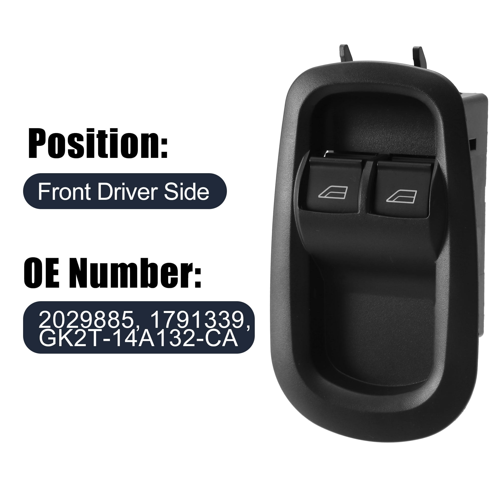 Interruttore Alzacristallo Elettrico Lato Conducente Per Ford Transit Custom MK8 2014+ | Sostituzione Perfetta Con Materiale ABS - 3