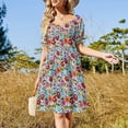 thumbnail image 4 of Vestido largo de manga corta con diseño de barra de chocolate dulce para mujer, vestido de fiesta de lujo de verano para mujer, 4 of 7