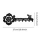 thumbnail image 3 of bote Cls Murale Dcorative (noire), Porte-cls Mural Avec 6 Crochets En Fer Forg, Mtal Art Dco, 3 of 5