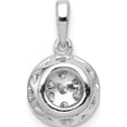 thumbnail image 3 of 14K White Gold 1/4Ct. Diamond Round Halo Cluster Pendant Made In India pm4751-025-wa, 3 of 5