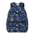 thumbnail image 1 of Easygdp Dark Blue Christmas Mochila Ergonómica Versátil para Laptop - Múltiples Bolsillos, Correas Ajustables, Unisex para Escuela, Viajes y Actividades al Aire Libre-One Size, 1 of 5