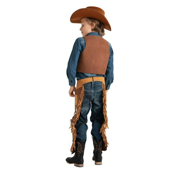 Costume Dress Up America Cowboy para niños, conjunto de chalecos y chalecos