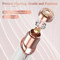 thumbnail image 3 of Hoeylife Facial Hair Remover for Women - Painless Face Shaver - Electric Hair Removal Device for Face Lips Peach Fuzz with Light (Whtie), 3 of 8