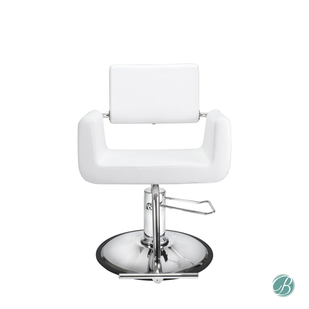 Beauty Salon Styling Chair ARON WHITE Salon Furniture and Barber Chairs