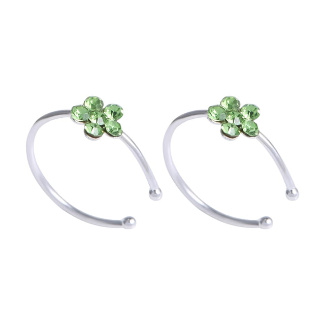 2 uds pequeño anillo de cristal para la nariz anillo de cristal brillante para la nariz joyería regalo señoras joyería Wmkox8yi sjalhkljlk5416