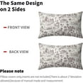 thumbnail image 4 of French Country Throw Pillow Covers 12x20 Inch Pack of 2 Countryside Style Vintage Cottage Cushion Pillow Case Square Cotton Brown and White Pillowcase for Farmhouse Party Sofa Home Bedroom Outdoor, 4 of 6