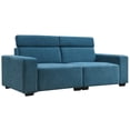 thumbnail image 6 of 87*34.2" 2-Seater Sectional Sofa Couch with Multi-Angle Adjustable Headrest, Spacious and Comfortable Velvet Loveseat for Living Room,Studios, Salon, 6 of 9