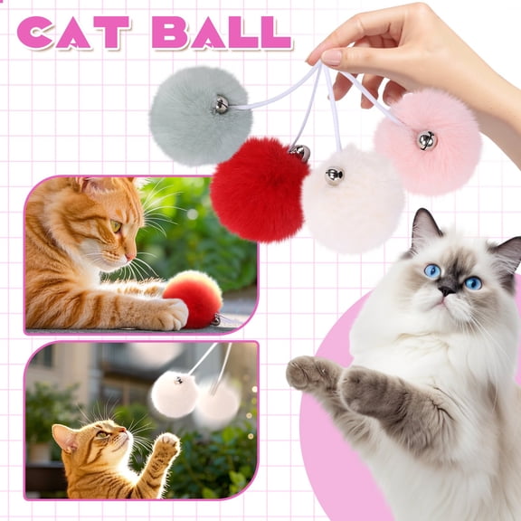 SugarBloom Replacement Ball for Cat Interactive Toys - Suspension Scratching Post Ball Toy, Durable Plastic Ball for Cat Teaser & Exercise,Green