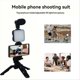 thumbnail image 2 of Mobile Phone Tripod Kit with Microphone LED Fill Vlog Video B, 2 of 5