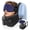 Blue, variant on Travel Pillow with Head Support & Sleep Mask for Long Flights, Black | Patented 360° Support System, Prevents Bobbing, Airplane Head Strap, 3D Eye Mask, Memory Foam Neck Pillow, Travel Essential