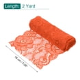 thumbnail image 2 of Cinta de Encaje de 7.1 Pulgadas de Ancho y 2 Yardas, Patrón Floral, Cinta de Encaje Mandarina para Manualidades DIY, Envoltura de Regalos, Ramos, Decoración de Bodas y Costura, 2 of 7