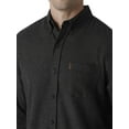 thumbnail image 3 of Chaps Men's & Big Men's Long Sleeve Stretch Button Down Flannel Shirt, 3 of 5