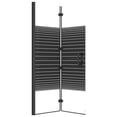 thumbnail image 6 of vidaXL Folding Shower Enclosure ESG 31.5"x55.1" Black, 6 of 24