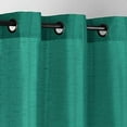 thumbnail image 2 of Sapphire Home 2 Panel Faux Silk Solid Curtain Drapes with Grommet 108" Total Width by 95" L, Solid Color Curtain Panels for Any Bedroom or Patio Door - Semi Sheer Panels, Myra 95" - Teal Green, 2 of 5