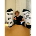 thumbnail image 3 of Men's Novelty Funny Saying Athletic Crew Socks, If You Can Read This, You're Too Close, Non-Slip Socks, 3 of 4