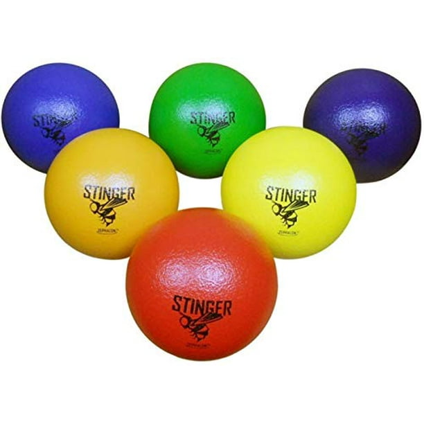 gSM Brands Dodgeballs Foam, Soft Skin, Low Bounce, 59 Set of 6