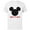 White, variant on Mickey Mouse Brother Family - Short Sleeve Cotton T-Shirt for Adults - Customized-White