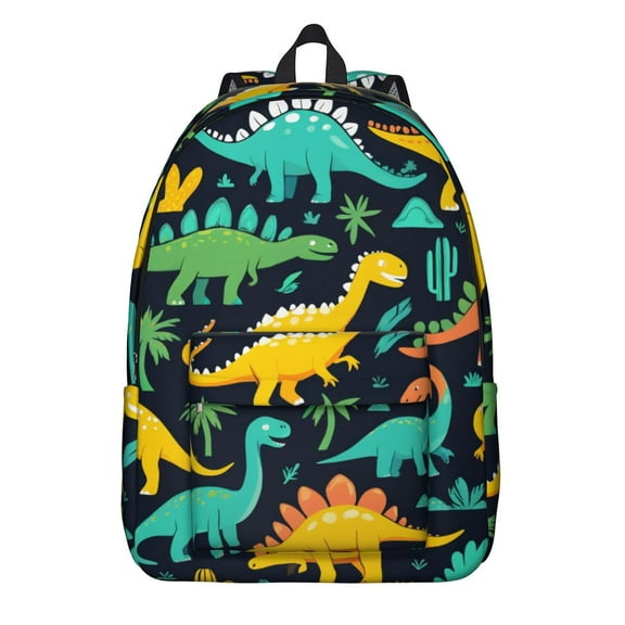 Cute Dinosaur Pattern Backpack for School,Cute School Bag,Schoolbag with Adjustable Shoulder Straps & Padded Back,15.7"x11.8"x5.5"