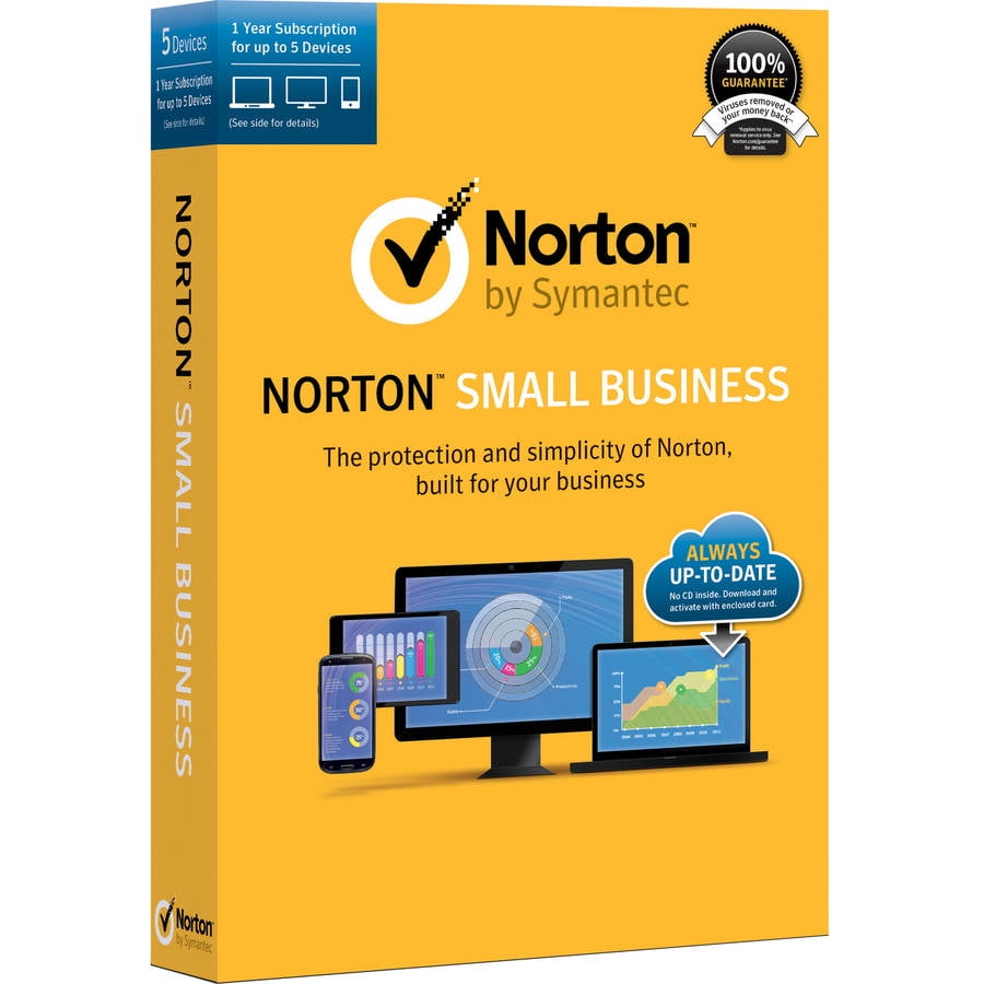 Symantec 21330175 Norton Small Business, 12 Months, 5 Devices (Email Delivery) by Symantec
