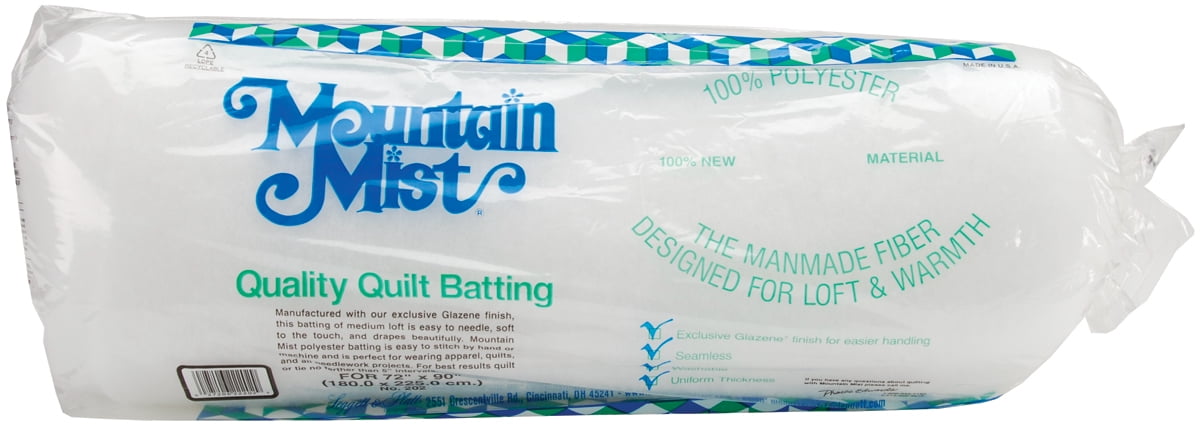 MI Mountain Mist Polyester Quilt Batting-Craft Size 36/"X45/" FOB