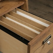 Sauder Trestle Executive Desk, Vintage Oak Finish