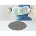 thumbnail image 5 of REGALWOVEN 6 Packs Round Placemats  Placemats for Kitchen Dining Table Decor Washable Table Placemats Wipeable Table Mat Brown 14*14in, 5 of 7