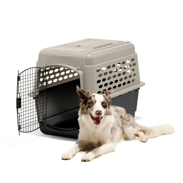 Petmate Vari Medium Plastic Portable Dog Kennel Airline Friendly