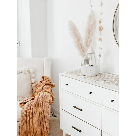Crane 4-in-1 Drop Ultrasonic Cool Mist Humidifier with Sound Machine - Clear/White - 1gal