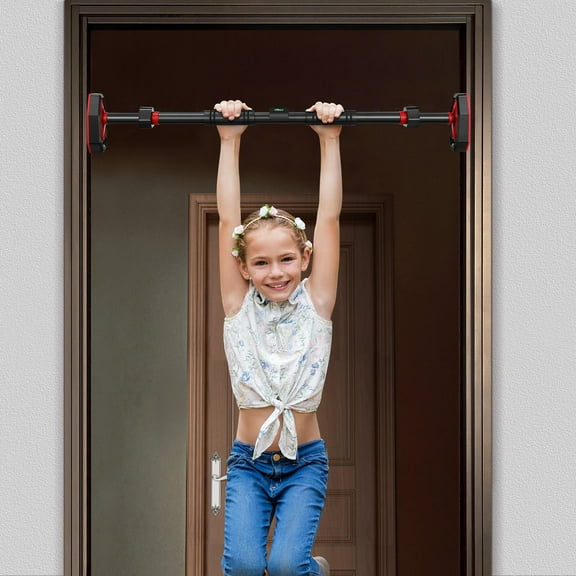 VORCOOL Portable Home Gym Pull Up Bar with Comfortable Grip and No Drill Setup