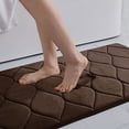 thumbnail image 2 of Bath Mat Floor Rug, Polyester Fiber, Non-slip Rubber Backing, Machine Washable, Fast Absorbent, Kitchen Bathroom Living Room, Topliu, 2 of 10