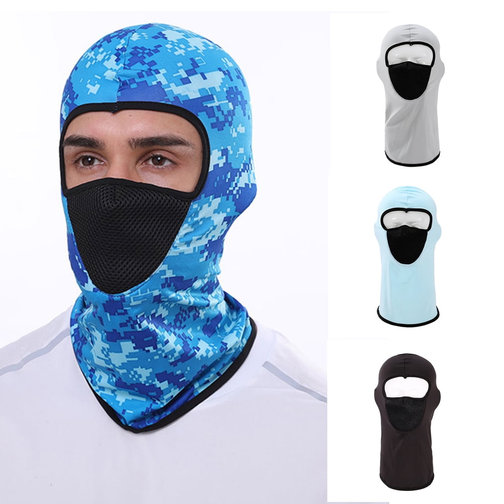 3 Pieces Balaclava Face Mask Motorcycle Mask Windproof Camouflage Fishing Cap Face Cover for Sun Dust Protection 