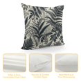 thumbnail image 4 of Creowell Brown Leaf Plant Lumbar Pillow Covers Tropical Fern Herbs Botanical Leaves Floral Decorative Pillow Cases Vintage Cushion Case Farmhouse Home Decor for Couch Sofa Outdoor, 4 of 5