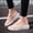Pink, variant on Flyknit Sports Shoes For Women Summer Athletic, Breathable Mesh Footwear Cushioned Comfort, Thick Sole Lightweight Trainers Non Slip Sole, Flexible Lace Up Daily Walking Sneakers