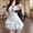 (Fashion 135)White, variant on Aimik Women's Ruffle Tiered Mini Dress Summer Sleeveless U Neck Solid Color Mini Dress Slim Fit Party Short Dress
