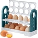 thumbnail image 1 of Soporte para huevos para nevera, organizr de huevos de 3 niveles para refrigerr, encimera, organización de refrigerr que ahorra espacio (blanco), 1 of 3