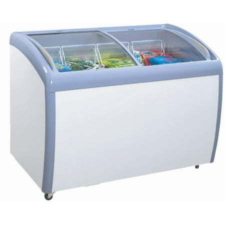 Freezer 3 Glass Doors - Atosa MMF9109, 9.2 Cu.Ft 39-Inch Ice Cream Freezer, 2 Sliding Glass Arc Doors