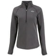 thumbnail image 2 of Women's Cutter & Buck Heather Black Baltimore Ravens  Peshastin Eco Fleece Recycled Tri-Blend Raglan Half-Zip Jacket, 2 of 3