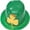 Derby W/Shamrock Hat, variant on Green Top Hat with Black Belt St. Patrick's Day Wearable Decorations and Party Supplies