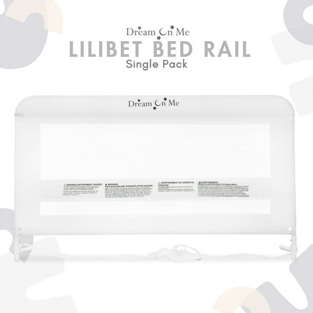 Dream On Me Lilibet Twin/Full/Queen Mesh Safety Bed Rail Single Pack, 23*40