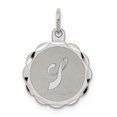 thumbnail image 1 of 925 Sterling Silver Dainty Letter J Initiale Nom Monogramme Collier Pendentif Pendentif, 1 of 6