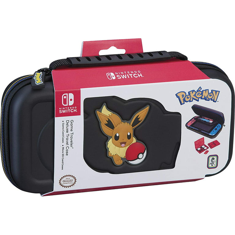 Ged fejl Kosciuszko Nintendo Switch Pokémon Carrying Case - Protective Deluxe Travel Case -  Eevee Rubber Logo - Official Nintendo Licensed Product - Walmart.com