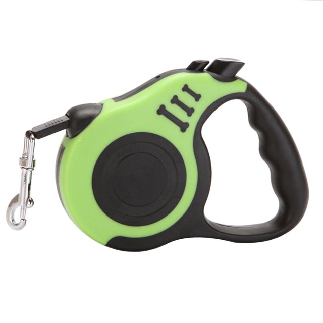Correa retráctil de 16 pies correa extensible automática para perro cachorro Verde Zulema correas de mascotas