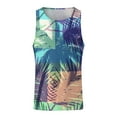 thumbnail image 2 of Vedolay Men's Sleeveless Muscle Shirts Workout Gym Running Beach Tank Top(Blue,M), 2 of 5