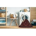 thumbnail image 2 of Ahgly Company Machine Washable Indoor Rectangle Contemporary Sepia Brown Area Rugs, 7' x 10', 2 of 7