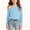Blue, variant on Girls Solid Off Shoulder Sweatshirt Long Sleeve Drop Shoulder Pullover Tops Trendy Casual Clothes Outfits Red 8-9 Years