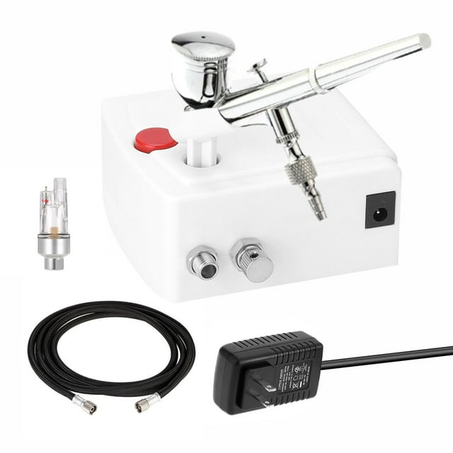 Professional Gravity-Feed Airbrush Air Compressor Kit for Art Painting Manicure Craft Cake Spraying Model Air Brush Nail Tool Set